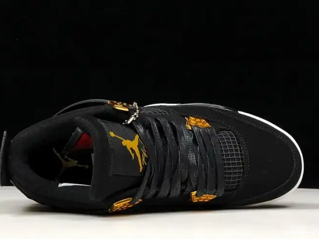 Jordan 308497-032 Gold-White Royalty 4 Air Metallic Black 0525